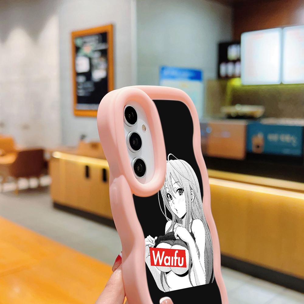 Ae81 Hentai Harajuku Anime Girl art Protective Phone Cases for Samsung S24 Plus S23 Ultra A14 A55 A06 Honor Motorola OnePlus Big Wave TPU Back Cover