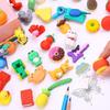 100pcs Cute Animal Erasers for Mini Puzzle Pencil Party Fun Eraser Set for Elementary School Mini Puzzle Pencil Class Carnival School Ages Kids,