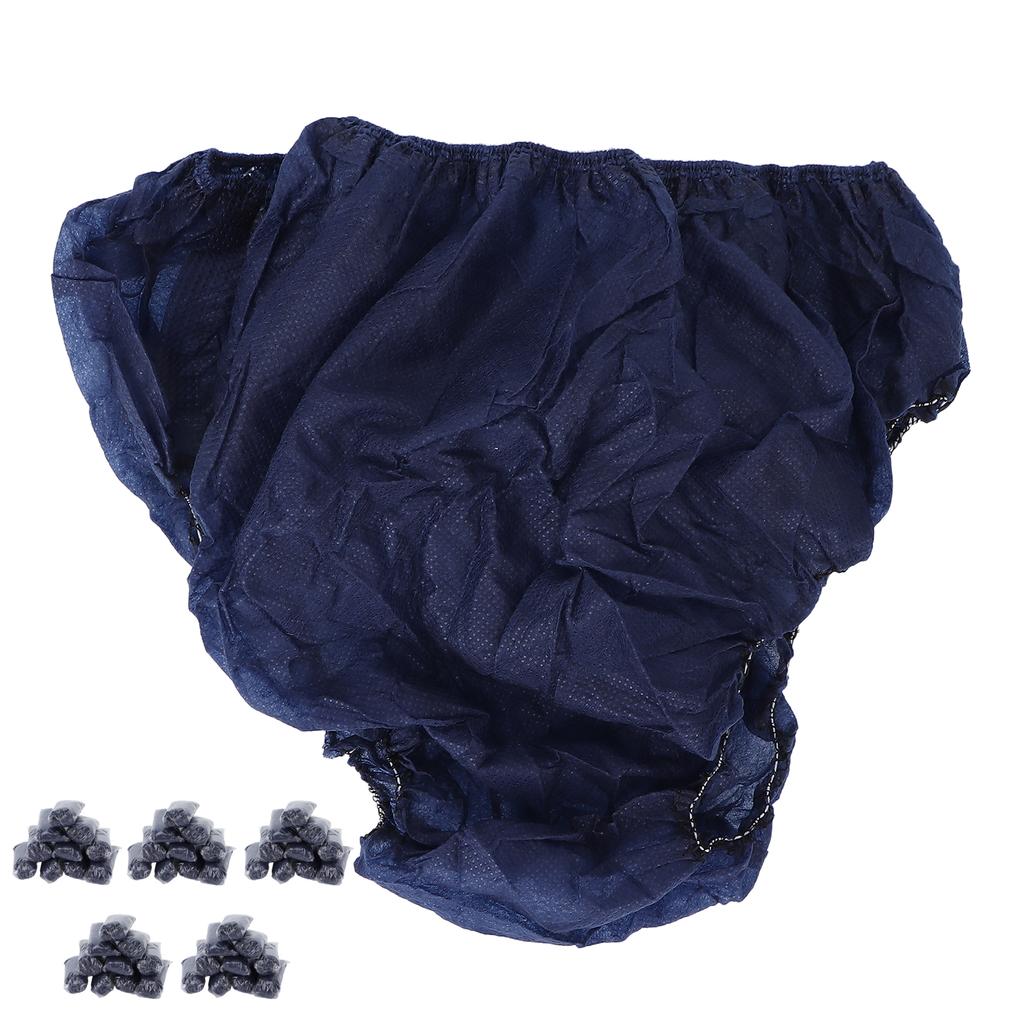 50pcs Women s Disposable Panties Non Woven Fabric Breathable Soft Underwear for SPA Sauna Blue
