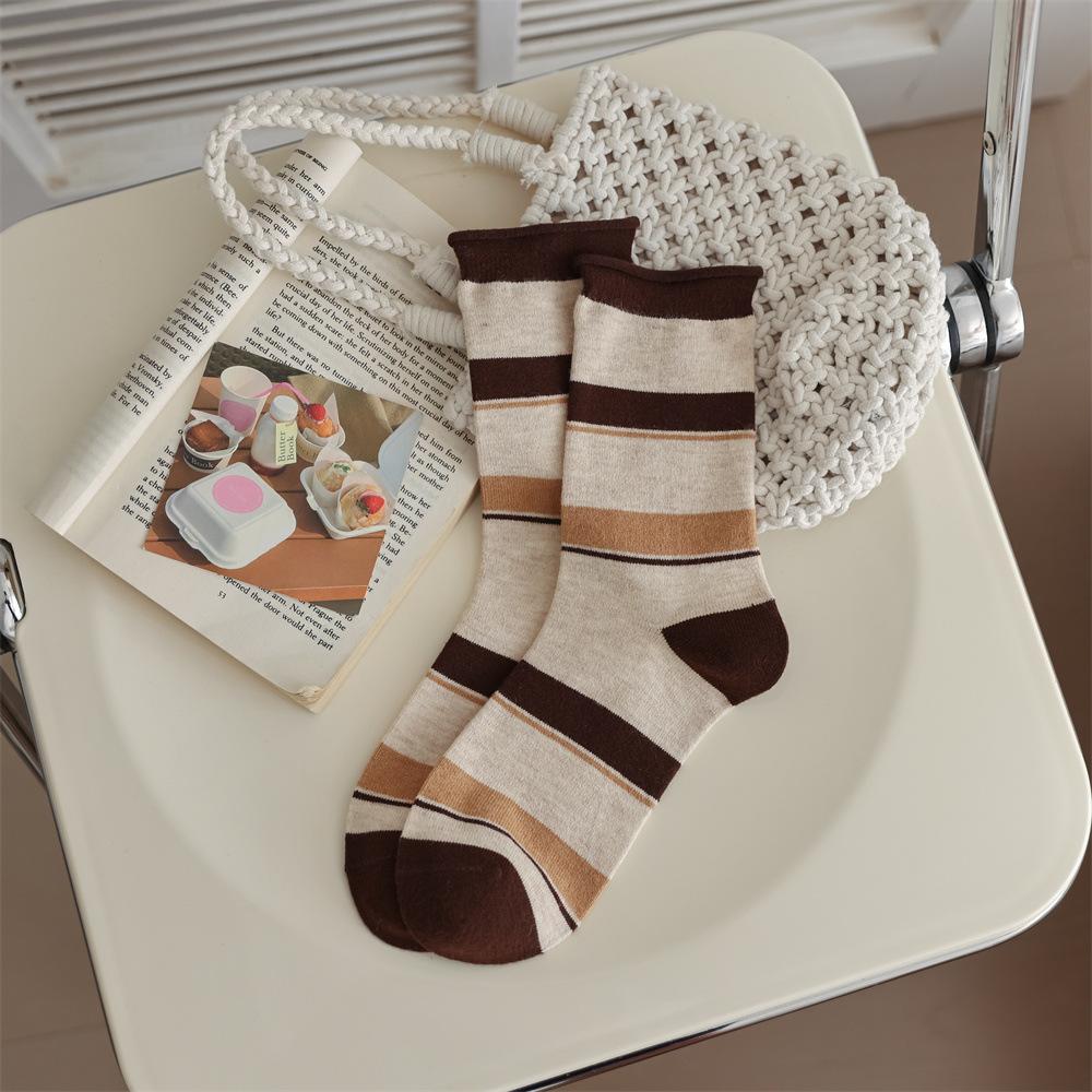 

Теплые флисовые носки женские, кофейного цвета, с рисунком «Хлеб Супермен», утолщенные, теплые и морозостойкие, женские, средние, домашние носки One Size