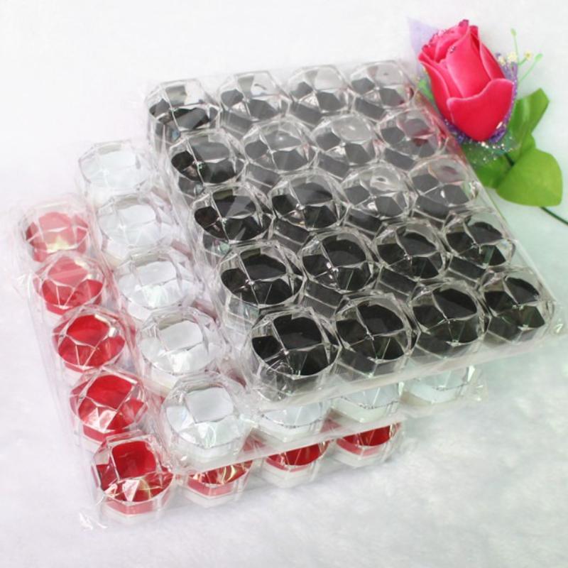 50/1pcs Jewelry Tray Transparent Crystal Ring Boxes Earrings Earrings Small Accessories Storage Box Jewelry Box Crystal Boxes