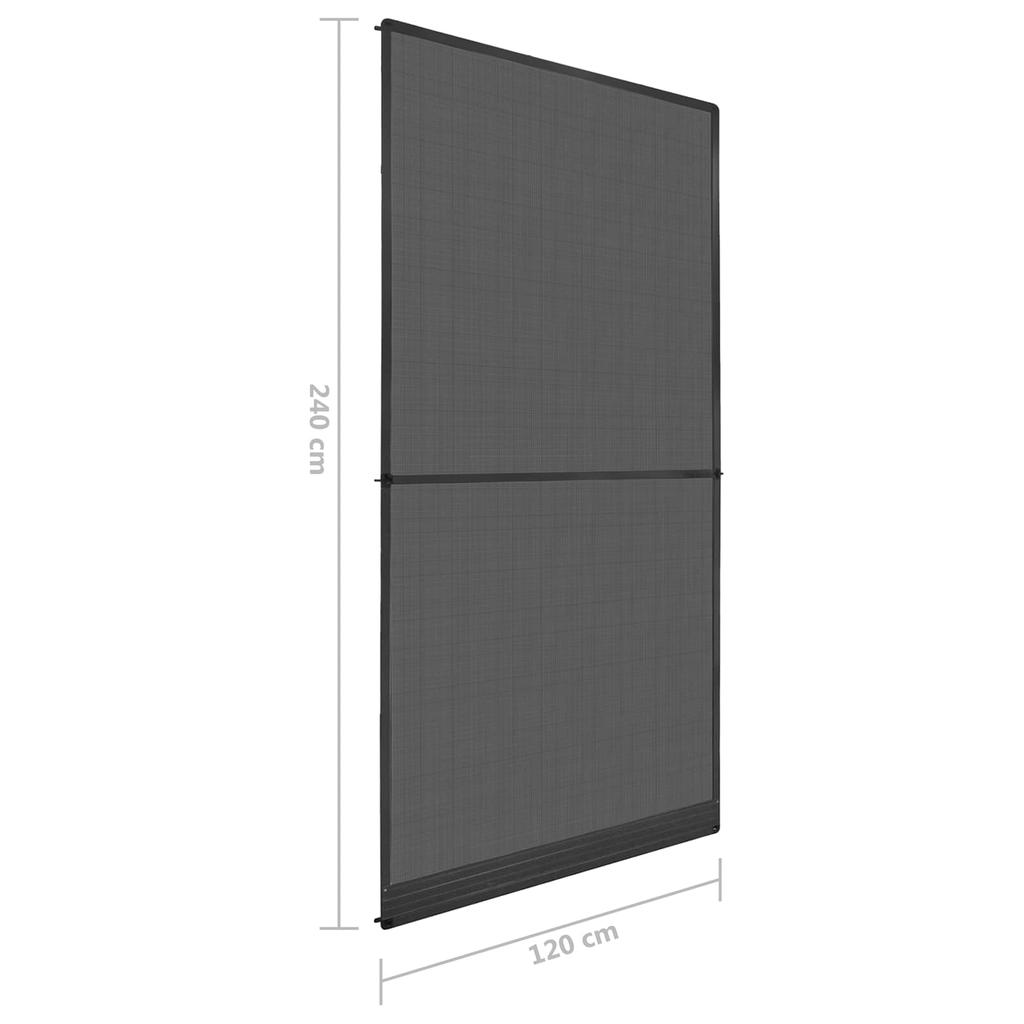 Swivel Insect Screen Anthracite and Black 120 X 240 Cm