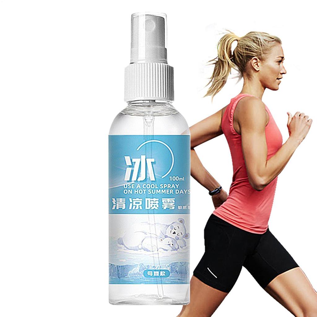 100ml Refreshing Cool Cooling Spray For Body Fine Mist Body Cooling Spray Safe Portable Instant Cooling Long Lasting Sprays