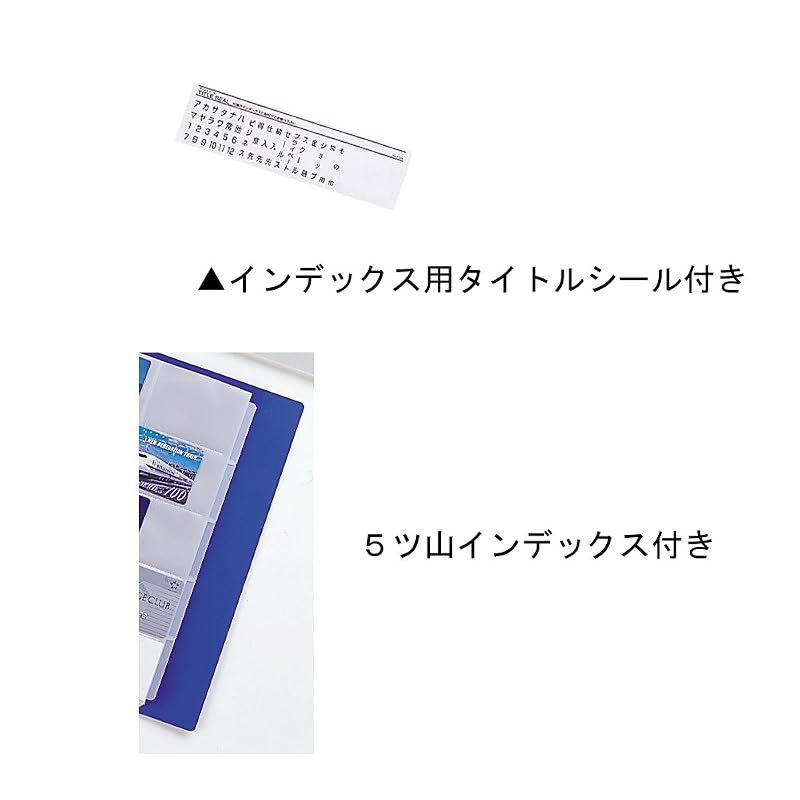 LIHIT LAB Business Card File, Replaceable, A4, 30 Holes, 800 Cards, Black G8803-24