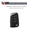 Abs Carbon Fiber Car Key Case Cover Fob For Vw Volkswagen Golf 7 Mk7 Tiguan Mk2 For Seat Ateca Leon Fr 2 Ibiza For Skoda Octavia