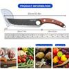 1PCS Stainless Steel Boning Knife Professional Cutting Knife Sharp Kitchen Chef Knife with Knife Sheath