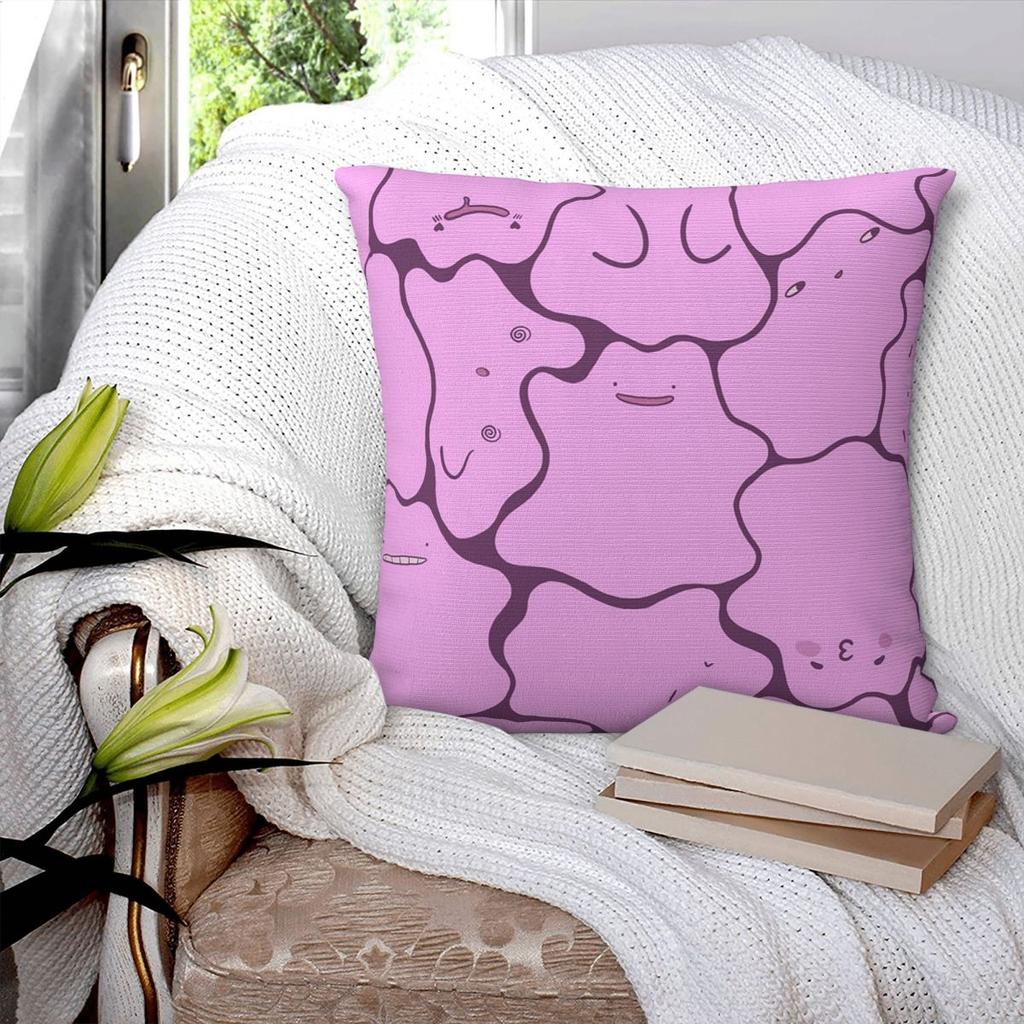 Ditto Pattern (no Shiny) Square Pillowcase Pillow Cover Polyester Cushion Decor Comfort Throw Pillow for Home Sofa