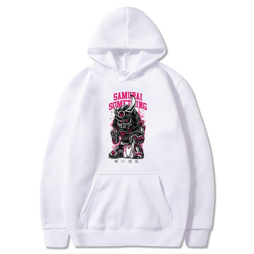 Podzimní a zimní fleecová mikina s kapucí, tmavý chaotický potisk, streetová móda na párty, pánská a dámská s dlouhým rukávem