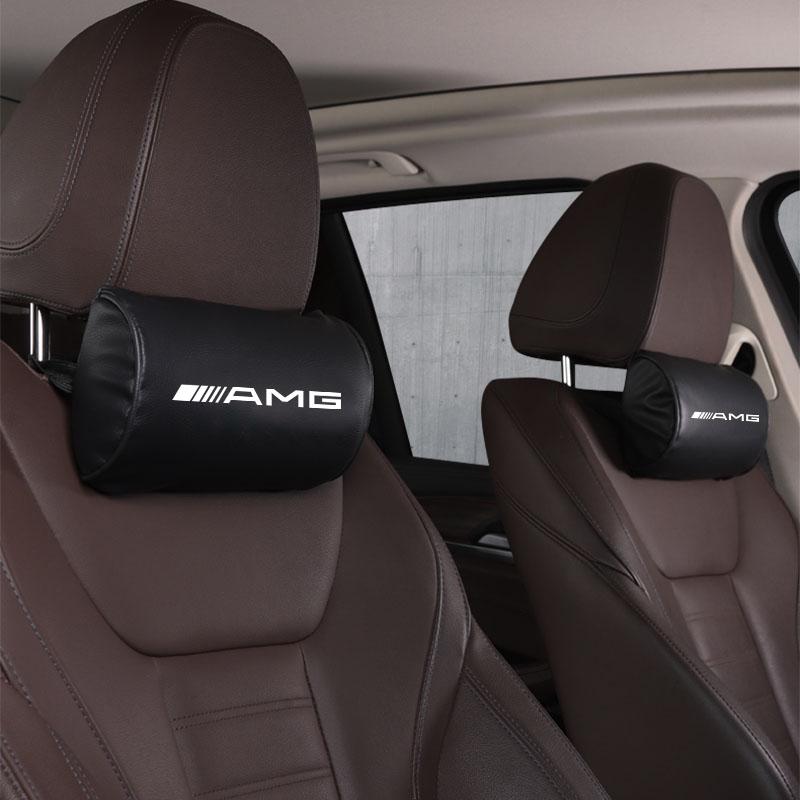 GLC GLB Car Seat Head Support Pillow Auto Headrest Accessories For Mercedes Benz AMG W206 W204 W205 W212 W213 W221 W222 W223 W2