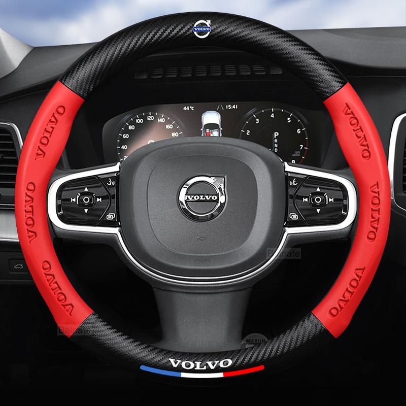 Coprivolante Antiscivolo per Auto da 37-38cm per Volvo XC40 XC60 XC70 XC90 C30 C40 S60 S90 V40 V60 V90 Accessori Interni Auto