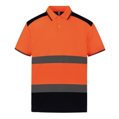 Mens Two Tone Hi-Vis Polo Shirt