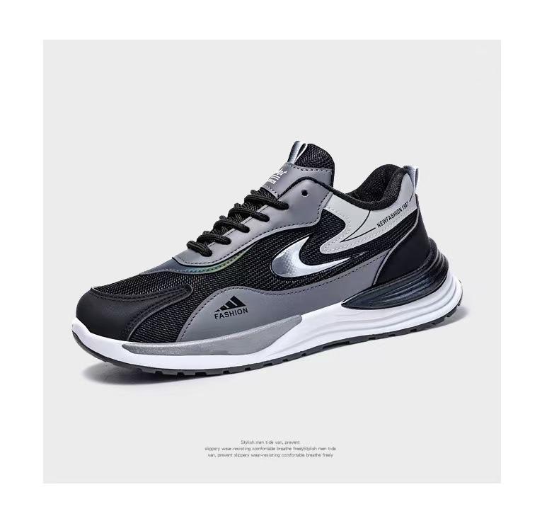 Spring New Mesh Breathable Running Shoes Student Outdoor Platform Comfortable Men's Shoes Sports Shoes