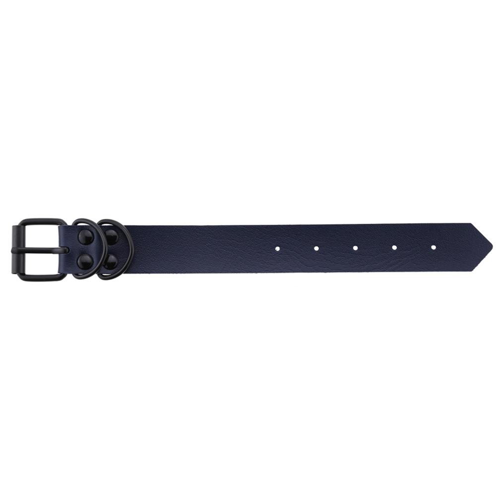 Punk Gothic Black Metal Unisex Simple Wide Big Leather Bracelet Bangle