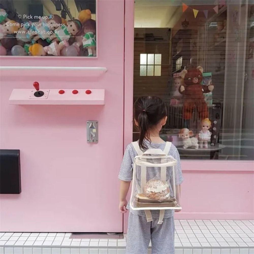 Visible Clear Kids Backpack Large Capacity Beach Waterproof Backpack Swimming Storage Bags  School