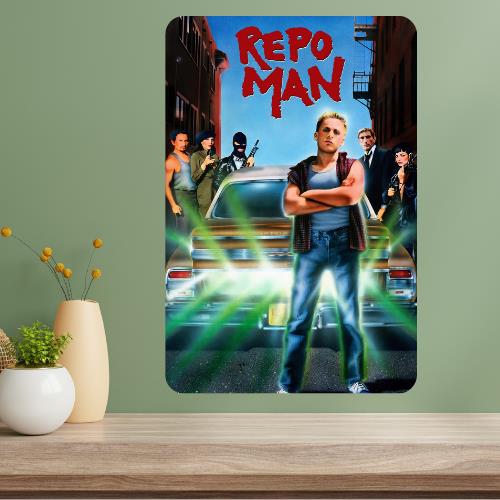 Repo Man Classic Movie Metal Poster Sign 20x30cm(7.8x11.8inch)