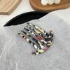 Colorful Acetate Hair Comb 5 Teeth Styling Hair Brush Portable Plate Hair Comb  Hairdressing