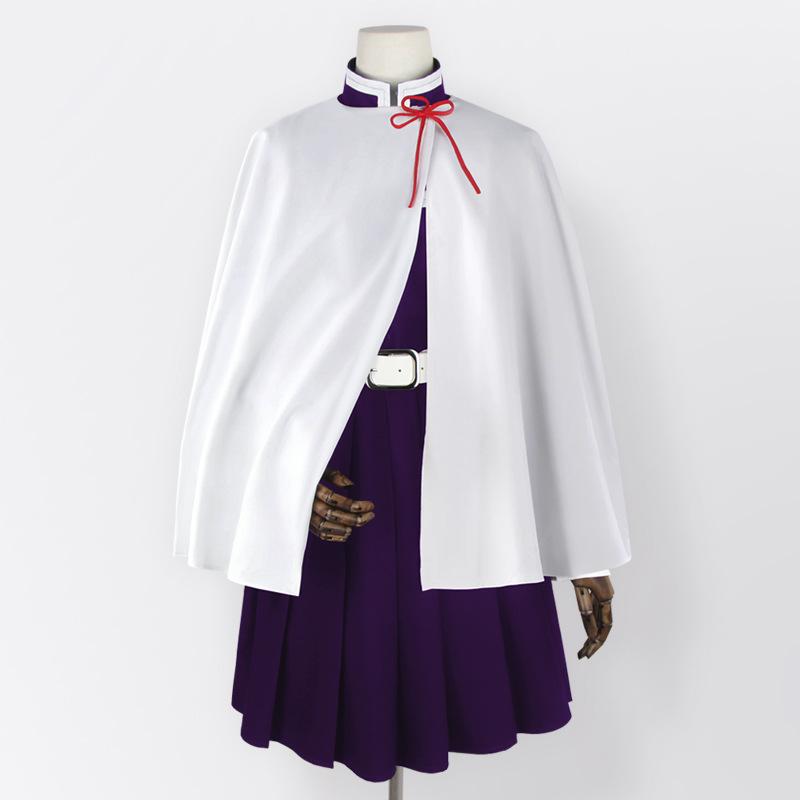 Demon Slayer Tsuyuri Kanao Cosplay Costume Demon Slayer Purple Uniform Embroidered Daily Fabric Outfit