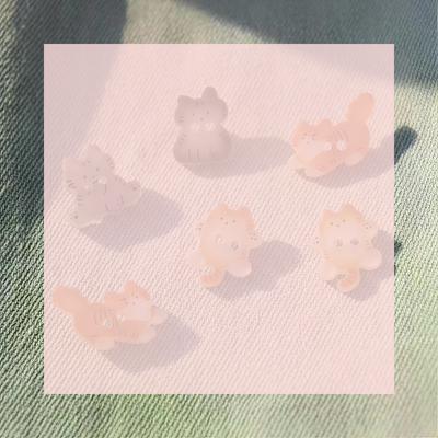 30pcs Black Cat Creative Kitty Button Kawaii Fashionable Tabby Cat Button Resin Ginger Cat Button Clothes Accessories