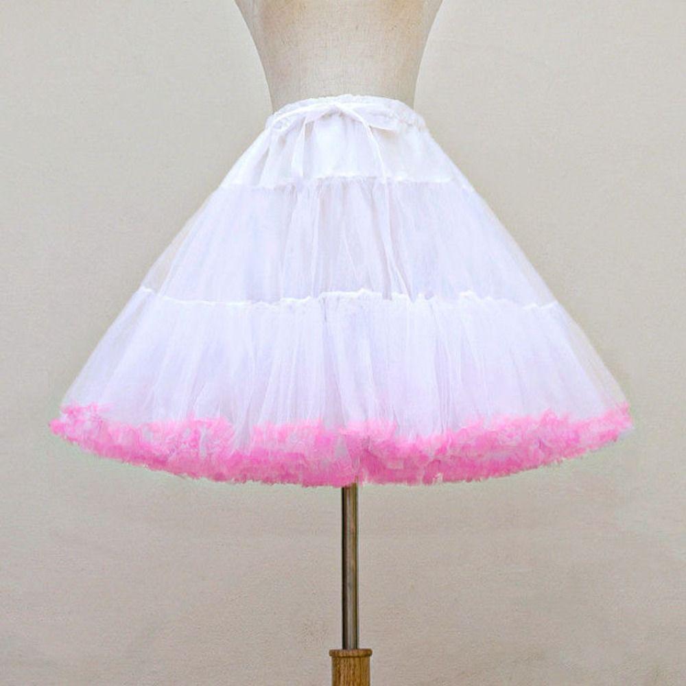 Mesh Lolita Petticoat Multilayer Cosplay Crinoline Underskirt Fashion Petticoats for Wedding  Girls