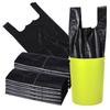 Portable Black Vest-Style Garbage Bags - 5 Rolls, Large, Thickened, with Newcomer Discount