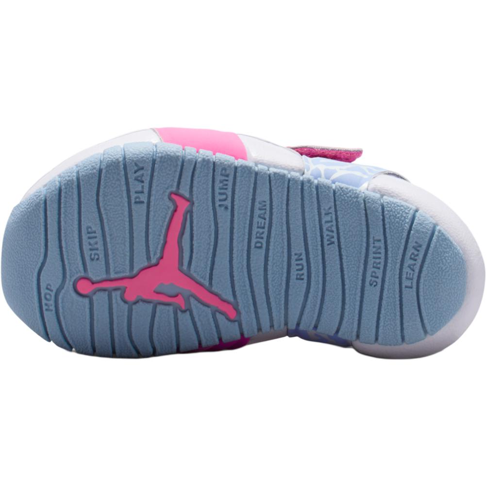 Jordan Flare Comfortable Versatile Trendy Low-Top Walking Shoes Baby sneaker Pink Blue White CI7850-604