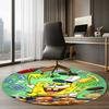 SpongeBob Printed Round Rug Carpet Chair Rug Area Rug Entryway Doormats,for Office Chair Living Room Bedroom Kitchen Room.