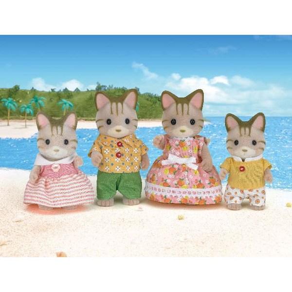 Sylvanian Family Striped Cat Family 5180, 1 Piece, Mixed, Korean Popular Toys