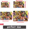 Anime Straw Hat Crew Party Doormat, Cartoon Character Non-slip Floor Mat, Decorative Entrance Rug for Home Living Room Bedroom