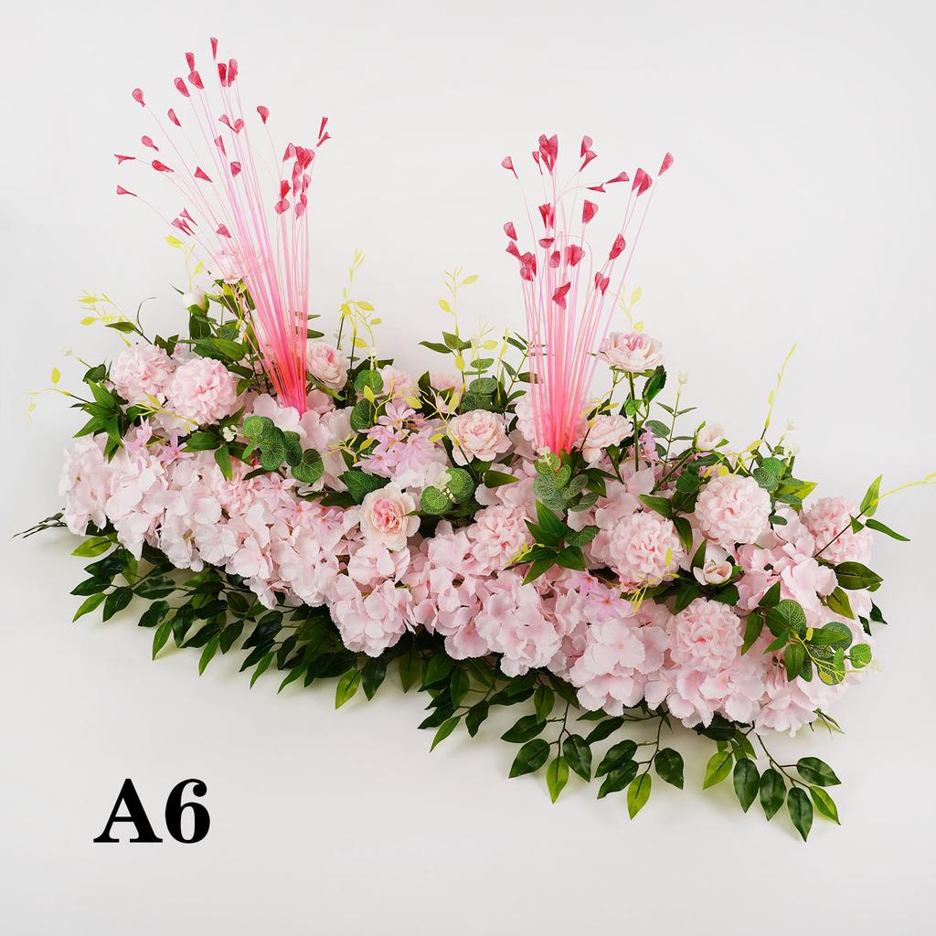 50/100CM Künstliche Blume Rosenreihe Hochzeits-Tischdeko Hintergrundbogen Party Blumengesteck