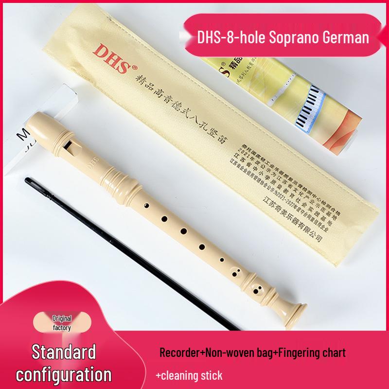 Chimei Soprano Recorder: 6/8-Hole German Style, Beginner s C Key Instrument for Children