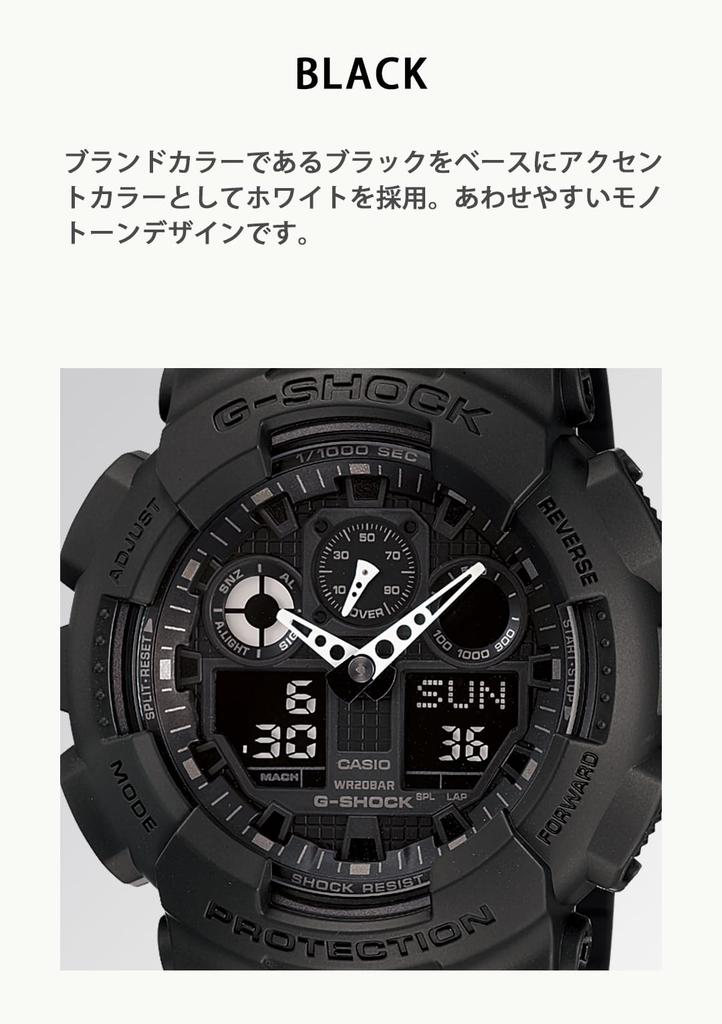 G-SHOCK GA-100-1A1JF Black Watch for Men