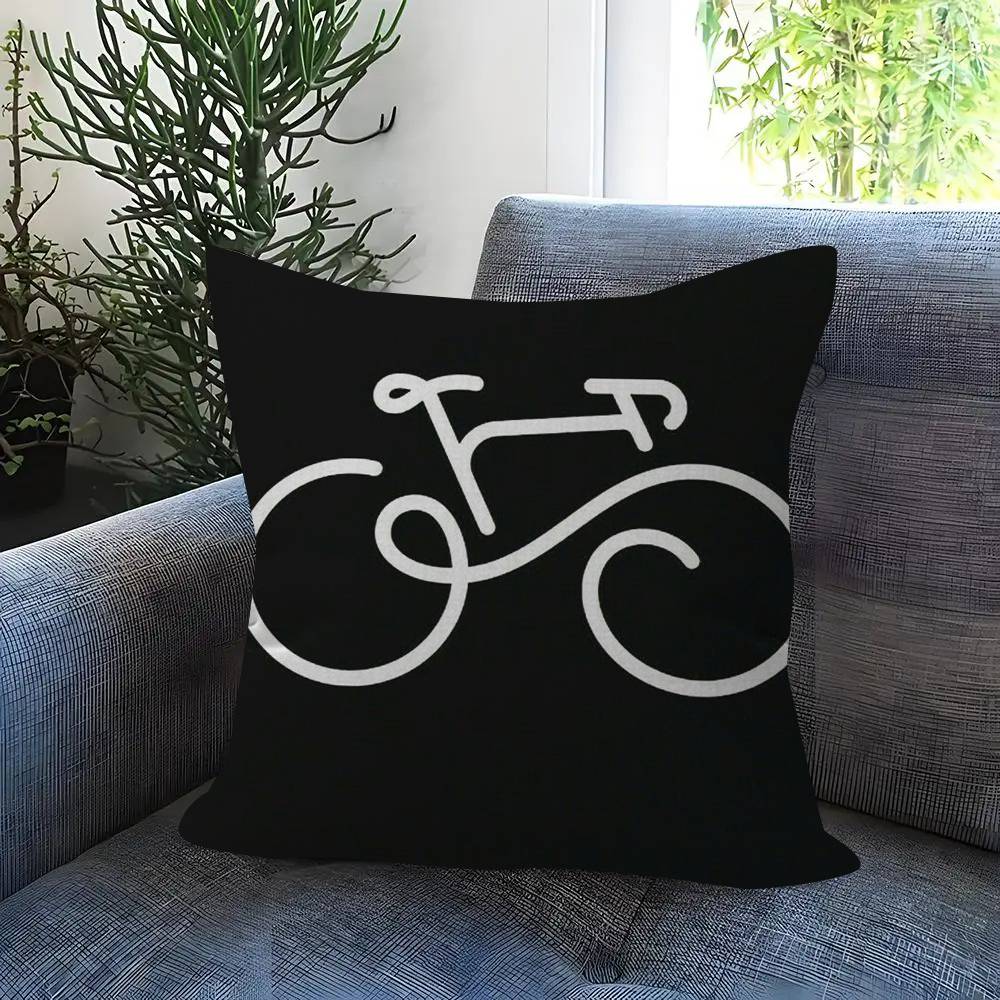 BBBianchiS Bike Logo   Cushion Cover Pillowcase Upholstery Sofa Throw Pillow Home Decor Pillowcas