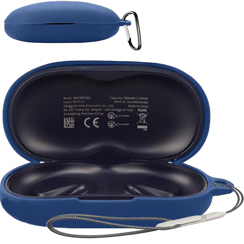 

For QCY Crossky GTR2 case Cover [HNWEIWEI] for silicon storage case convenience With carabiner trip lightweight protective cover Scratch prevention