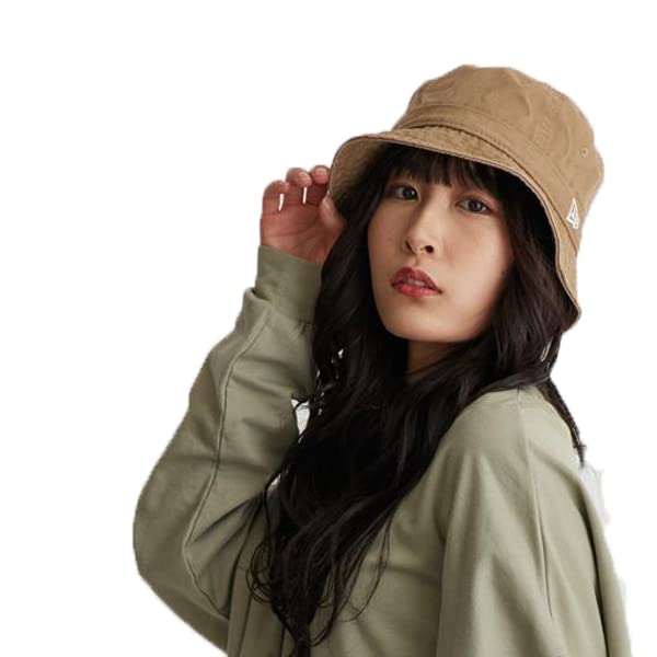 

Bucket Hat Washed Cotton Hat Plain 57cm Beige [New Era] BUCKET-02 Men s Women s Khaki