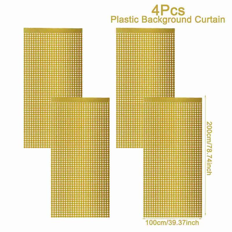 Party Backdrop Metallic Foil Fringe Tinsel Curtain Adult Kids Birthday Party Wedding Decoration Baby Shower Favor Supplies