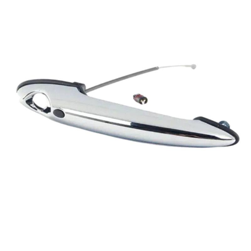 Car Front Door Exterior Handle Smart Key Handle For Mini Cooper R55 R56 R57 R58 R59 LHD SilverPlated Left