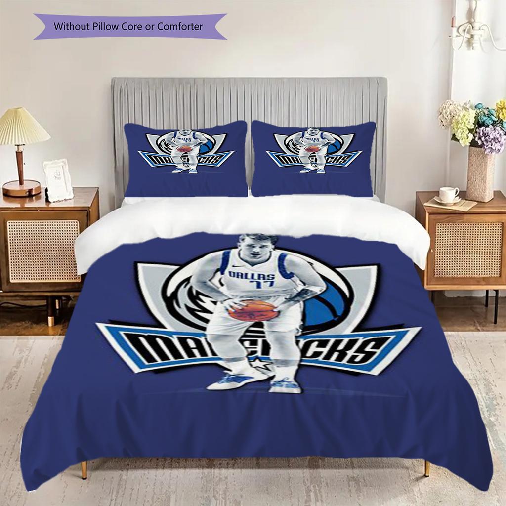 Dallas Mavericks Basketball Spirit Three-piece set(1 * duvet cover + 2 * pillowcase, without core)Christmas birthday gift Bedding set