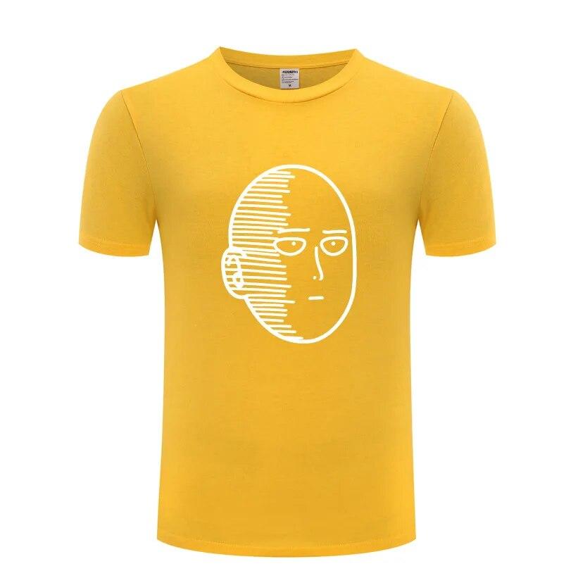 One Punch ONE Oppai Μπλουζάκια Unisex Anime Κινούμενα Σχέδια Κοντομάνικα Λαιμόκοψη O Βαμβακερό Unisex Μπλουζάκι Cool Αστείο Streetwear Τοπ Μπλουζάκι Μεγάλο Μέγεθος