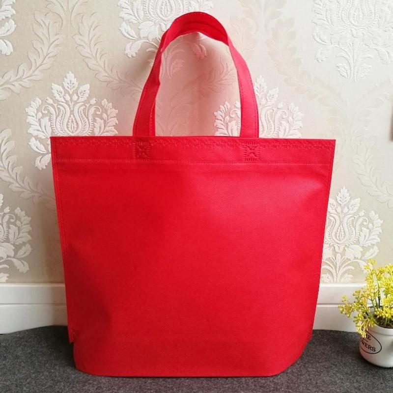 Reusable Non Woven Shopping Tote Bags Bright Colors For Grocery Errands Business Events