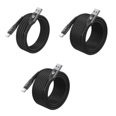 Kabel USB Typu C na USB w oplocie nylonowym do szybkiego ładowania, kabel do transferu danych 480 Mbps do telefonu, laptopa
