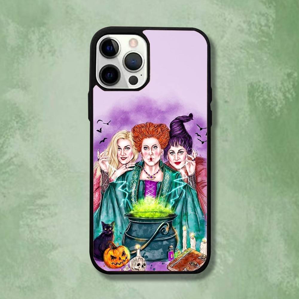 Cartoon H-Hocus Pocus Phone Case For iPhone 17,16,15,14,13,12,11,Pro,Max,Plus,Mini,SE4,E Magnetic Magsafe Wireless Charging iPhone15promax