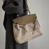 High-grade Canvas Platinum Bag - Women's 2025 Summer Retro, Large Capacity Shoulder Messenger with Wide Strap