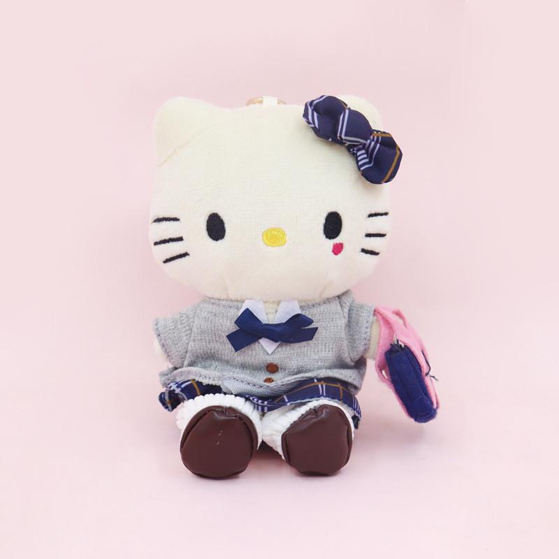 

Hello Kitty Plush Keychain With School Uniform Design For Girls And Collectors