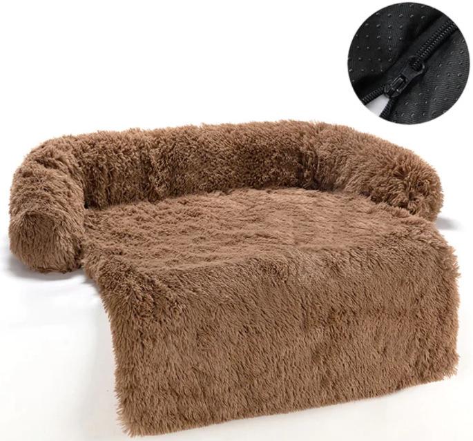 Popular Plush Dog Bed with Blanket - Cozy Pet Nest and Dog Sofa
