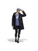 [Adidas] Down Mid-length Down Coat KNE85 Women's BlackGray Five (H23071) M