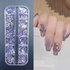 Nail Art Irregular Mini Ornaments: Pink, White, Colorful Champagne Accessories
