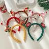 Christmas Cute Santa & Reindeer Plush Headband for Women - Autumn/Winter Mori Style Hair Accessory