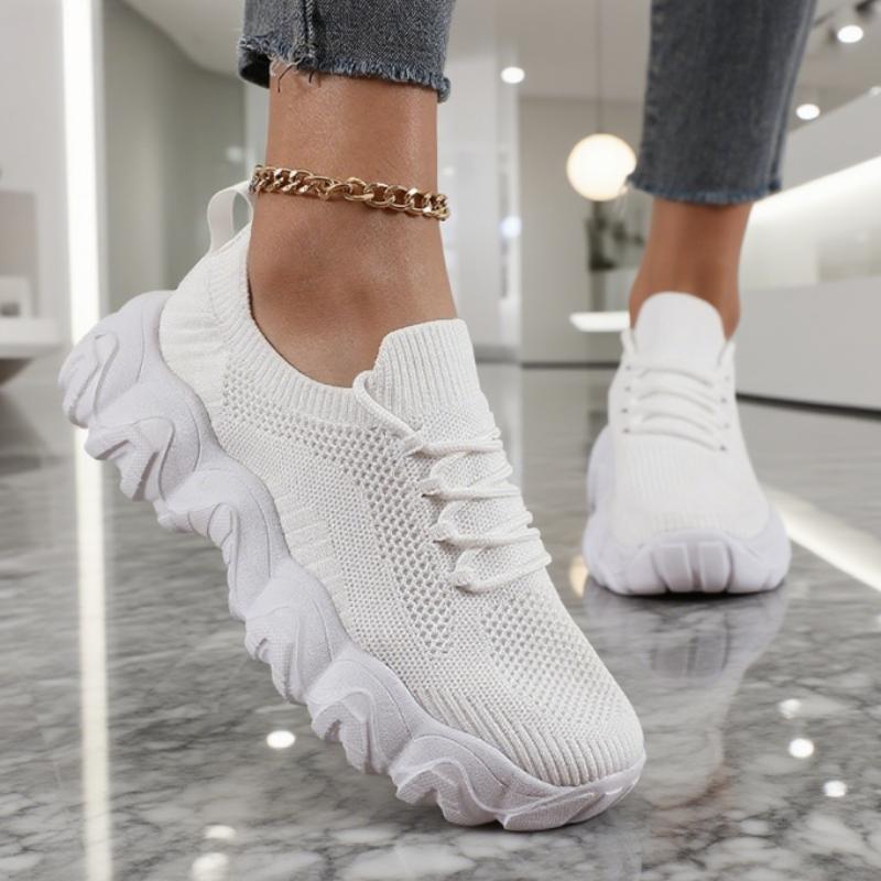 Women's Mesh Running Shoes Soft Non Slip Soles Shock-absorbing Running Shoes Outdoor Fitness Casual Fashionable Women's Shoes