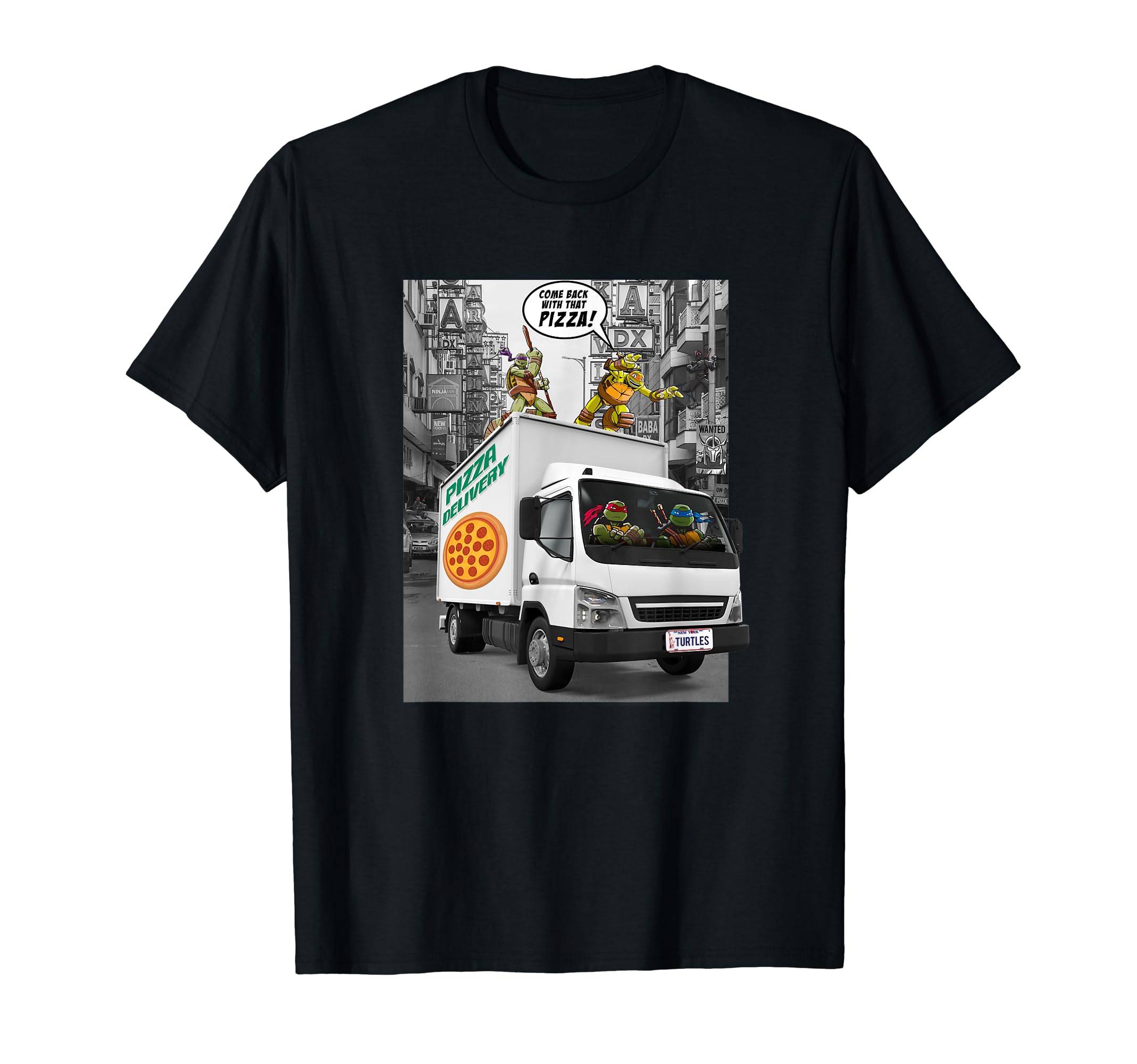 

Teenage Mutant Ninja Turtles Pizza Delivery Ambush Photoreal T-Shirt