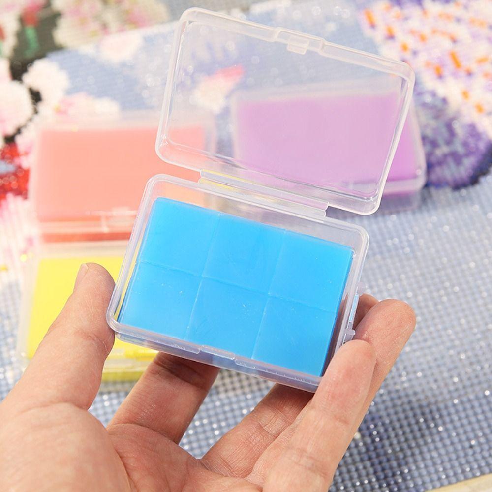 48Pcs 5D Diamond Painting Glue Clay DIY Embroidery Cross Stitch Drilling Mud Diamond Painting Storage Container Nail Art Tools